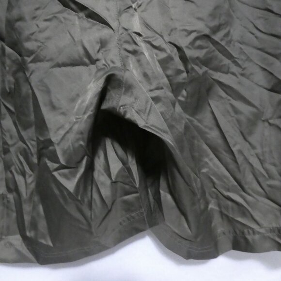 ADIDAS | large | Olive Green Exercise Shorts W/ White Stripe Panels | No Pockets - Picture 14 of 16